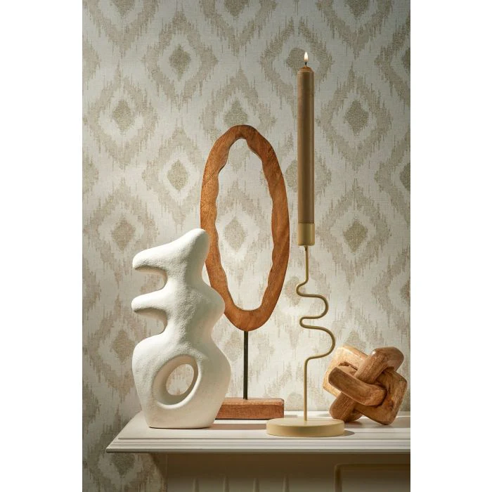Mica Perla Mango Wood Oval Decor 41cm - Image 2