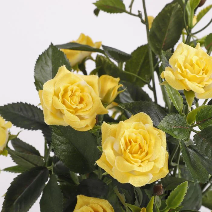 Mica Artificial Potted Rosebush 33cm - Image 2