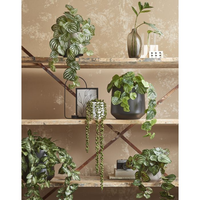 Mica Artificial Senecio Hanging Plant 71cm - Image 2