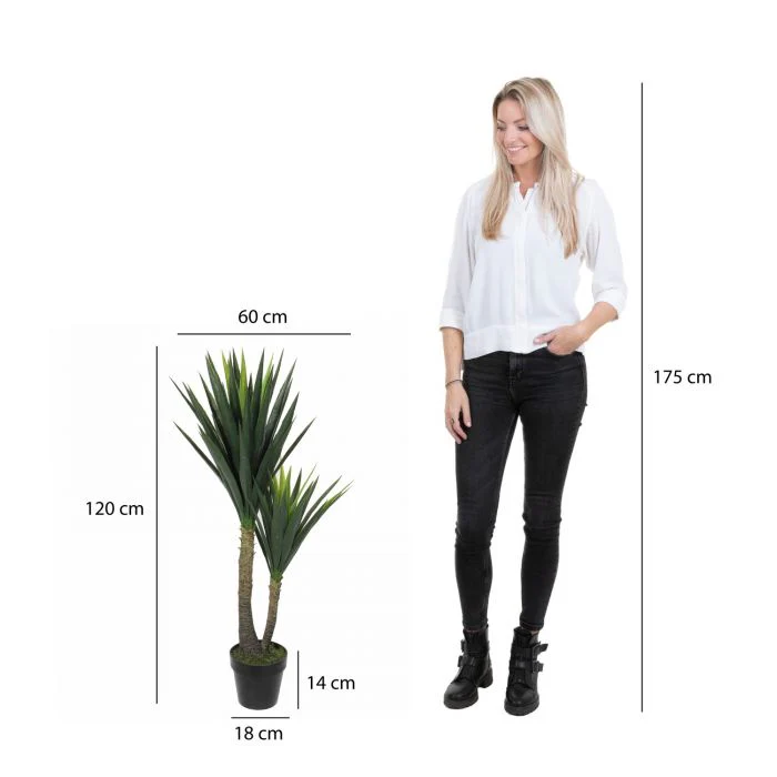 Mica Artificial Yucca 120cm - Image 4