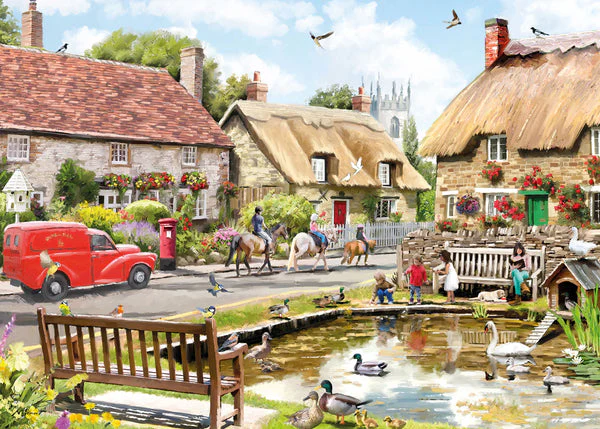 Otter House Jigsaw 1000 Piece - Nostalgic Village - Image 2