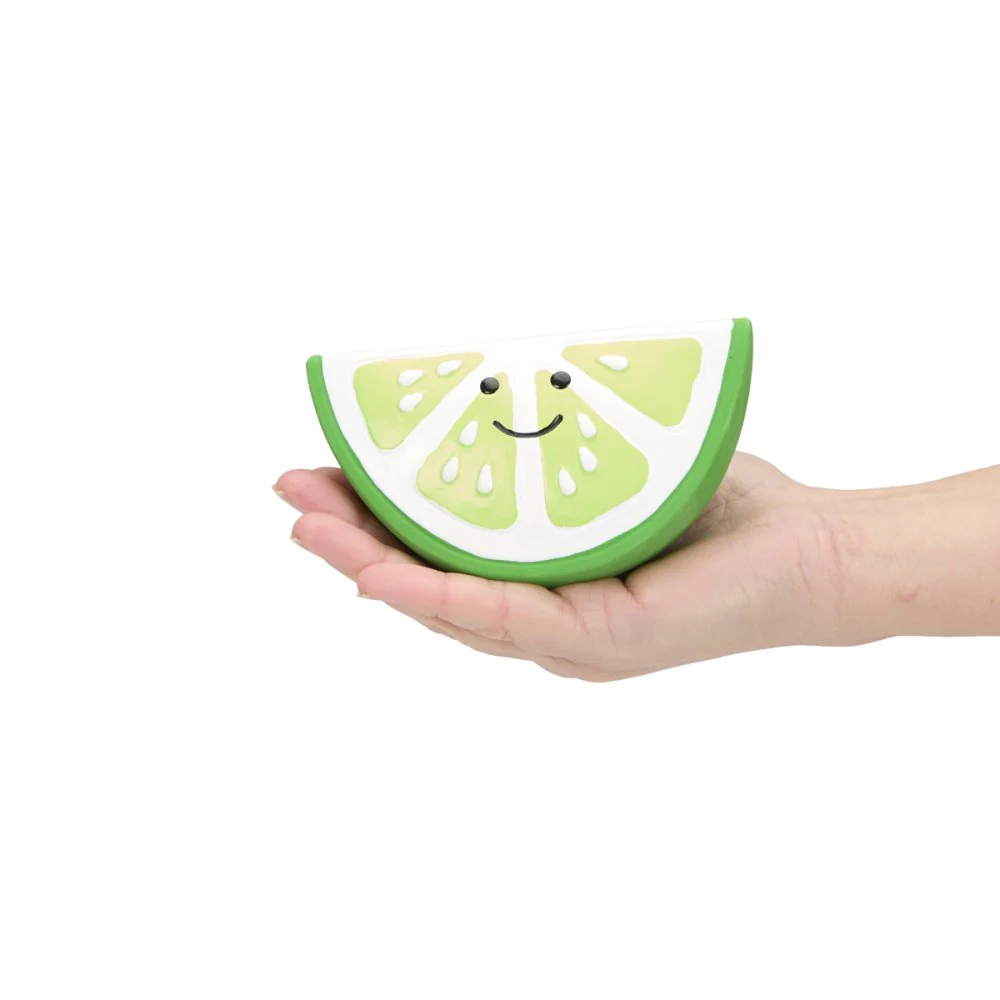Petface Foodie Faces Latex Lime Dog Toy Large - Image 2