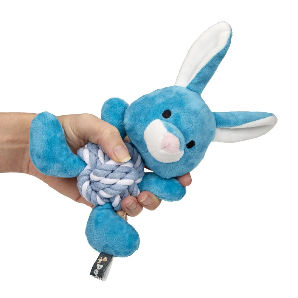 Petface Little Rabbit Rope Ball Dog Toy - Image 2