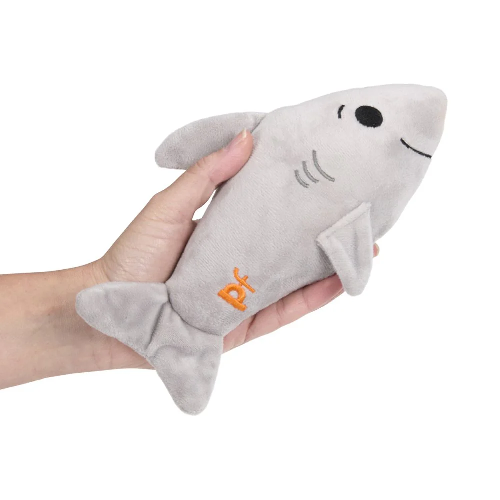 Petface Seriously Strong Rubberoid Shark Plush Dog Toy - Image 2