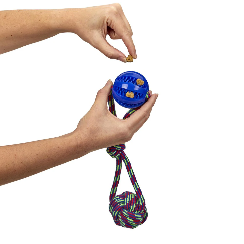 Petface Toyz Treat Ball On Rope Dog Toy - Image 2