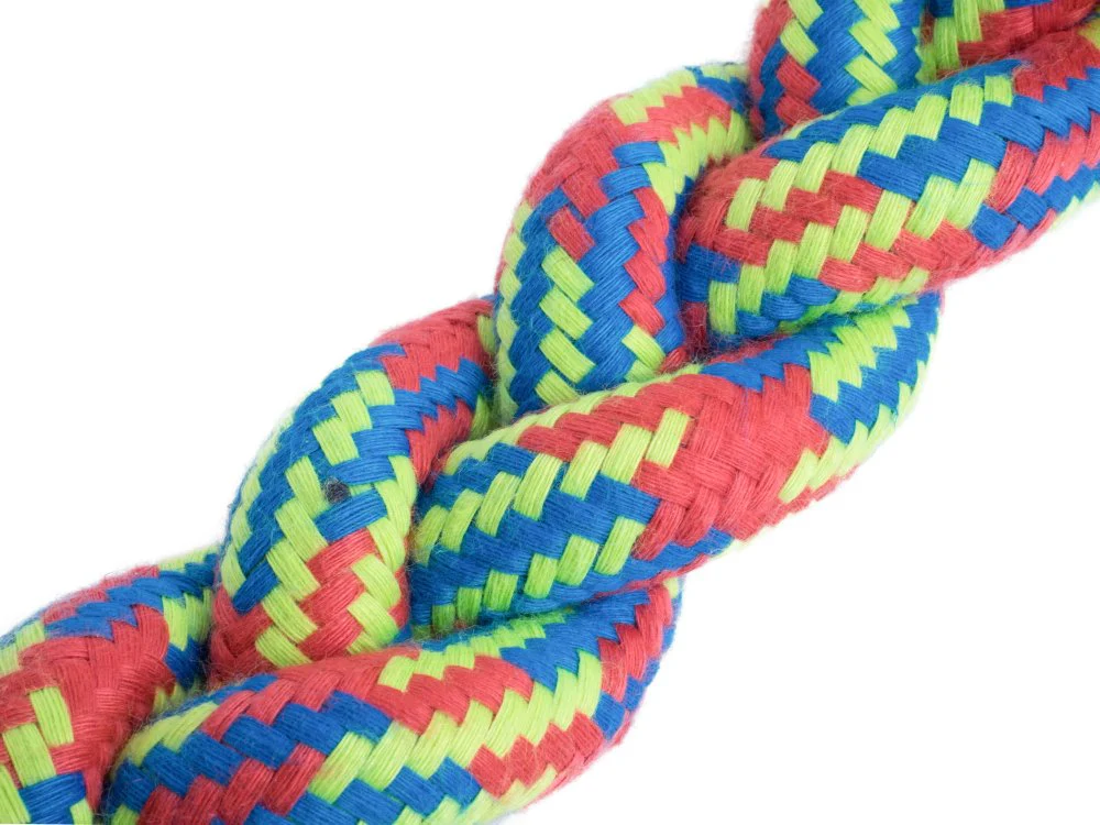 Petface Toyz Woven Knotted Rope Bone Dog Toy - Image 2