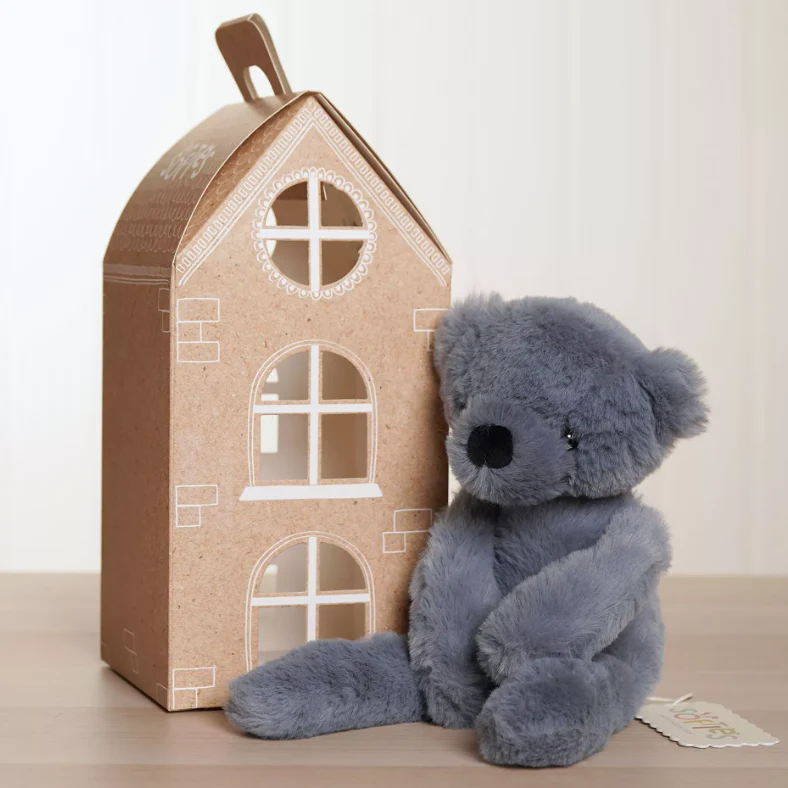 Softies Pip The Plush Long Leg Blue Teddy Bear 30cm - Image 3