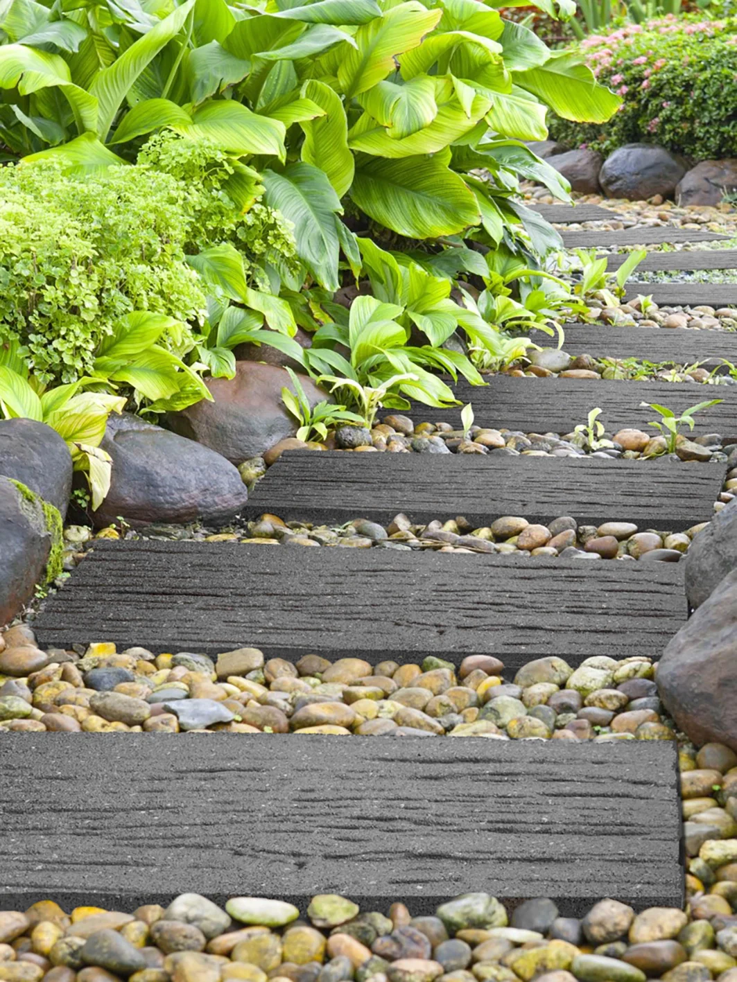 Primeur Stepping Stone Railroad Tie Grey - Image 3