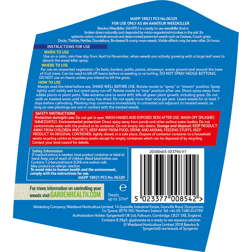 Resolva Weedkiller 24H Ready To Use - Image 4