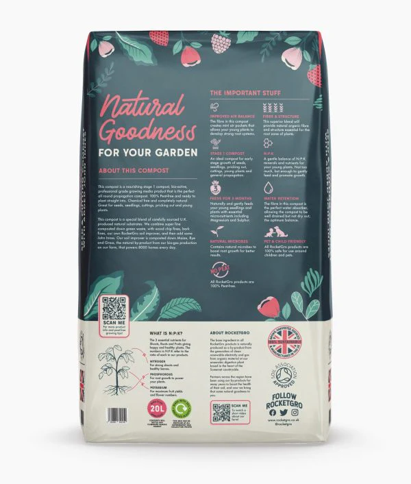 RocketGro Seed & Cutting Compost 20L - Image 2