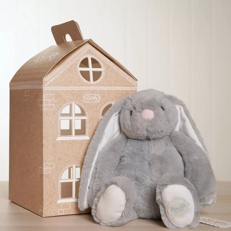 Softies Ronald The Classical Plush Grey Bunny 30 cm - Image 3