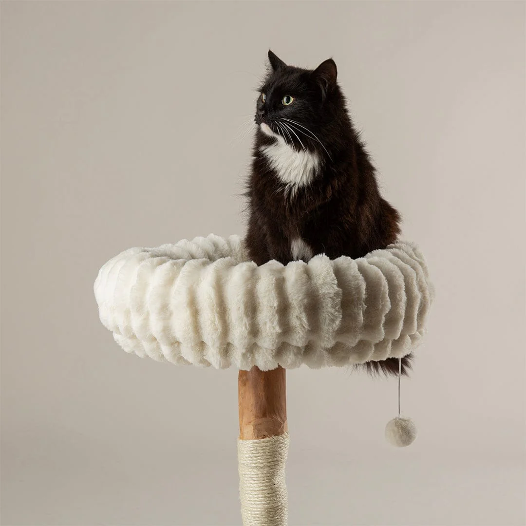 Scruffs Appalachians Cat Scratching Tree Cream - Image 3