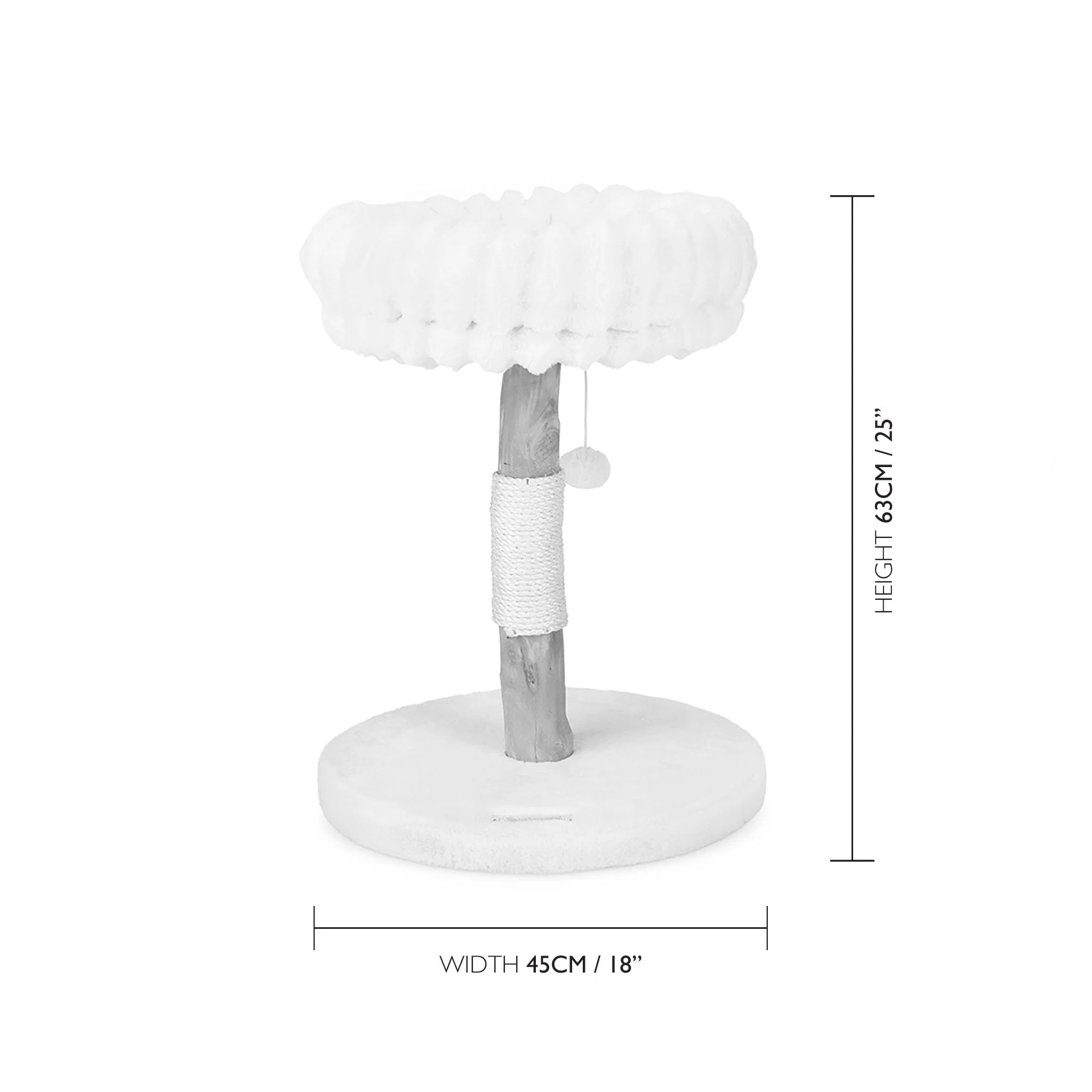Scruffs Appalachians Cat Scratching Tree Cream - Image 5