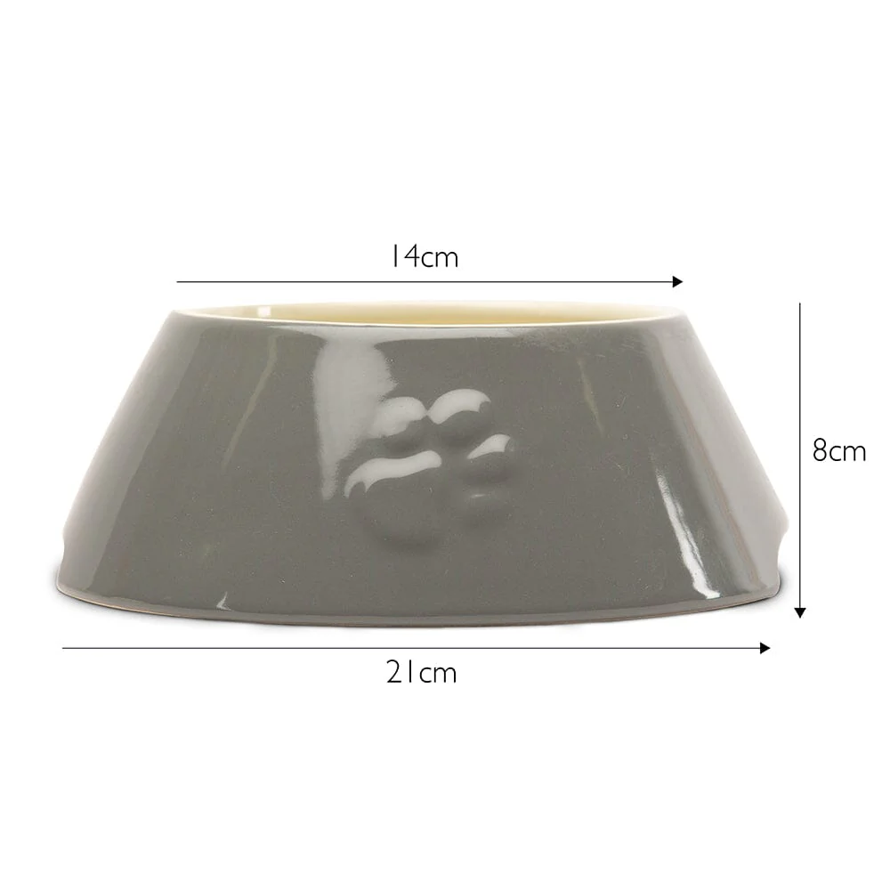 Scruffs Classic Long Eared Dog Bowl 21cm Light Grey - Image 4