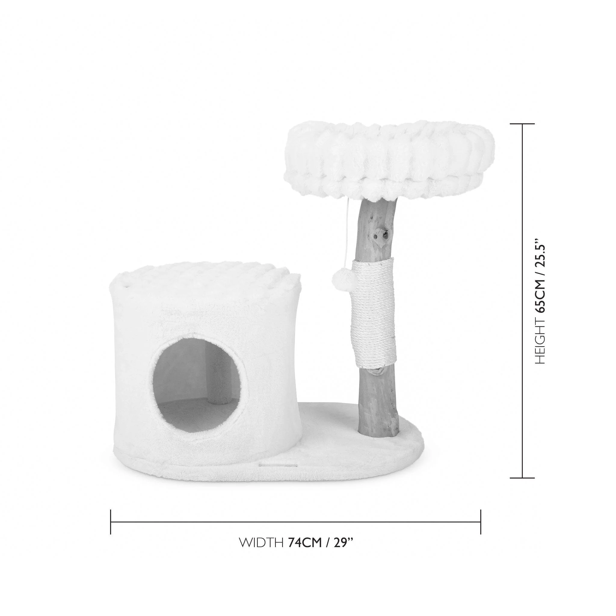 Scruffs Himalayas Cat Scratching Tree Cream - Image 5