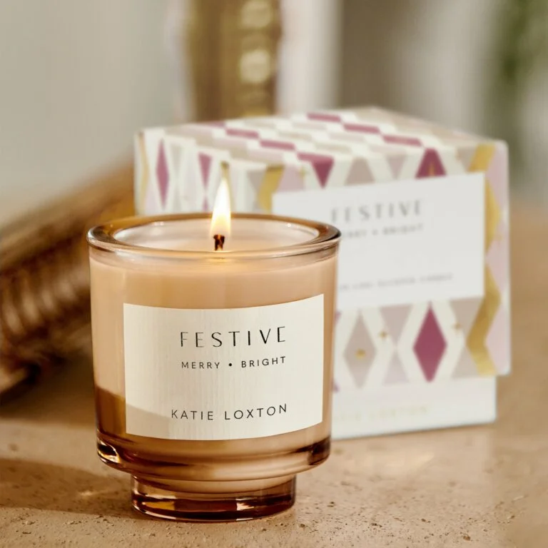 Katie Loxton Sentiment Candle Festive Cinnamon And Nutmeg Chai 8.9 cm X 8.6 cm X 8.6 cm - Image 3