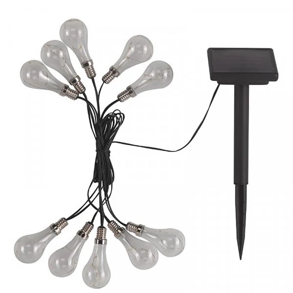 Smart Garden Eureka! Neon-esque Solar Lightbulbs - Set of 10 - Image 2