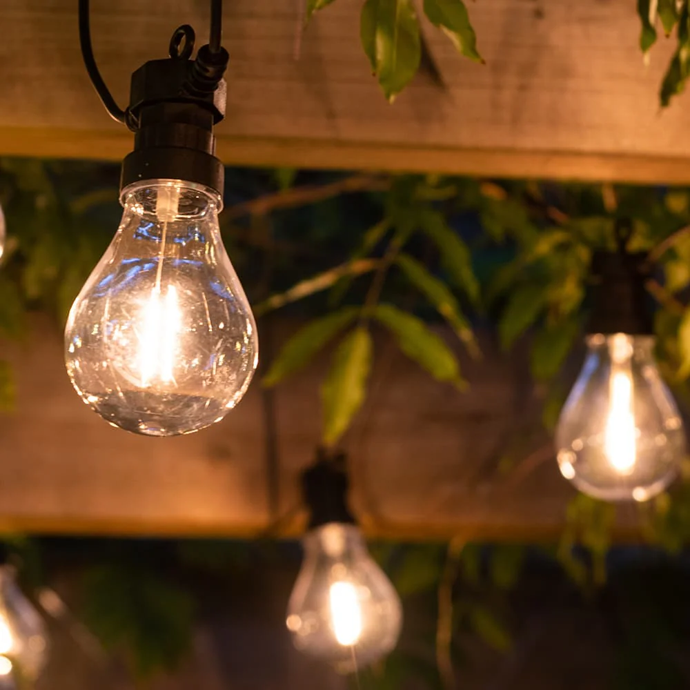 Solar Centre Edinburgh USB Solar Festoon Lights (Set Of 20) With Leaf Panel - Image 5