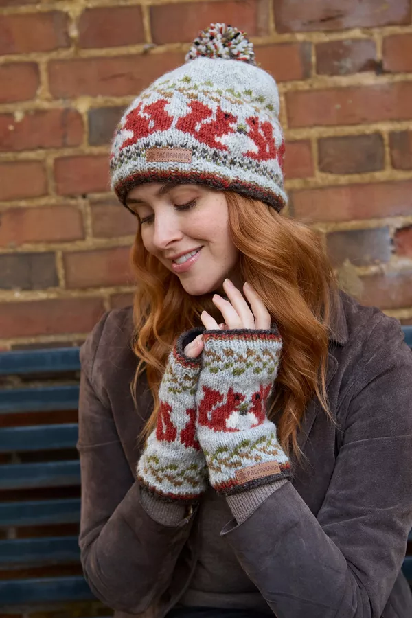 Pachamama Squirrel Bobble Beanie - Image 2