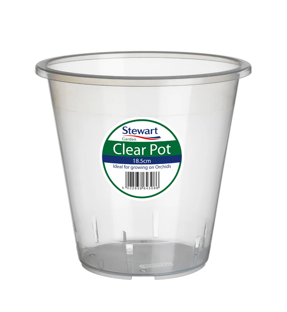 Stewart Plastics Clear Pot 11cm - Image 3