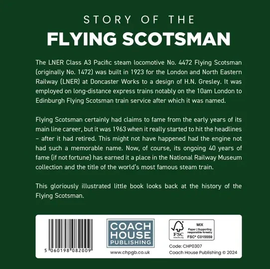 Coach House Story of the Flying Scotsman (150x150 hardback) - Image 2