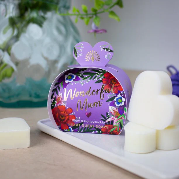 The English Soap Company Occasions Wonderful Mum Heart Guest Soaps - Image 3