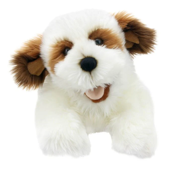 The Puppet Company Playful Puppies - Brown and White Puppy - Image 2