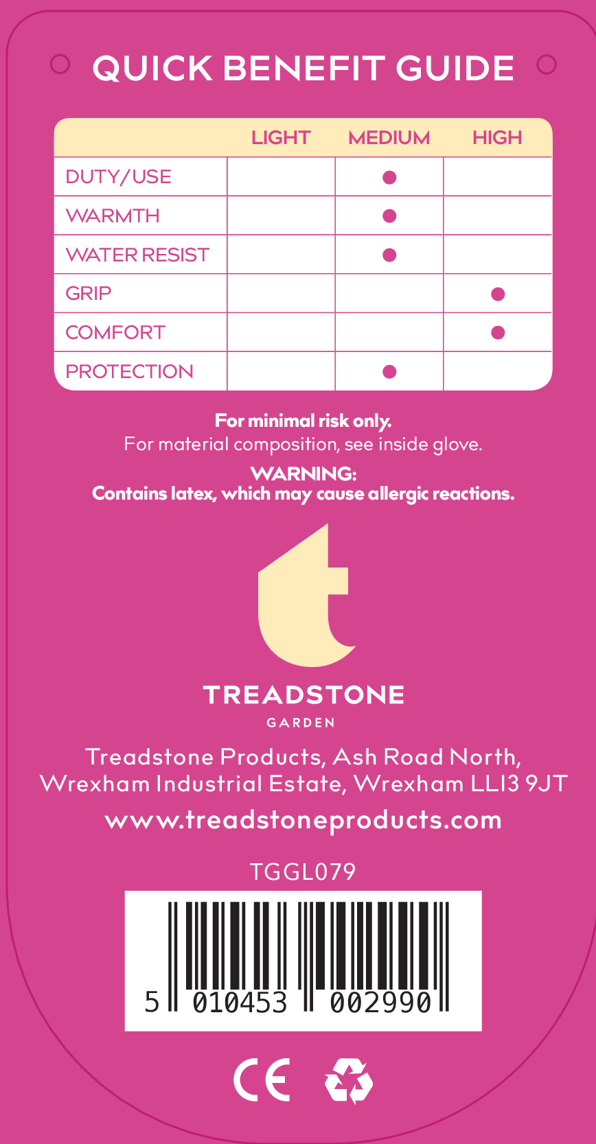 Treadstone Cosy Garden Gloves Ladies - Image 2