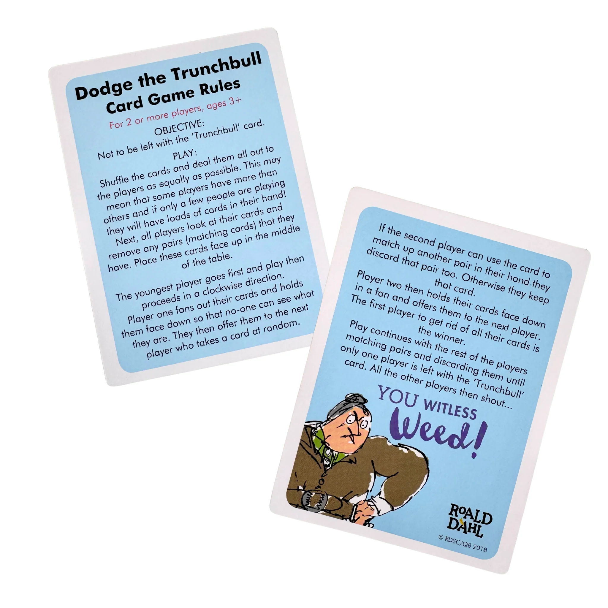 Roald Dahl Matilda Dodge the Trunchbull Card Game - Image 2