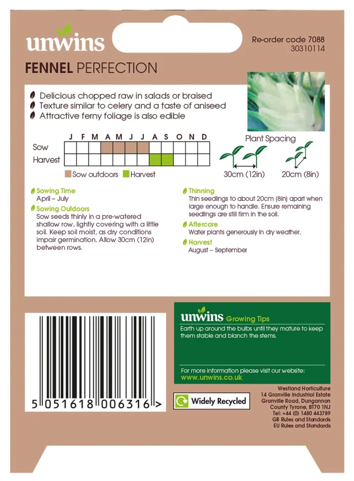 Unwins Fennel Perfection Seeds - Image 2