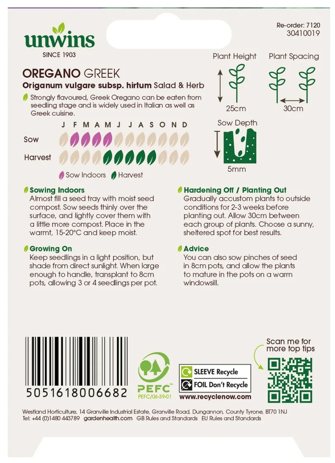 Unwins Oregano Greek Seeds - Image 2