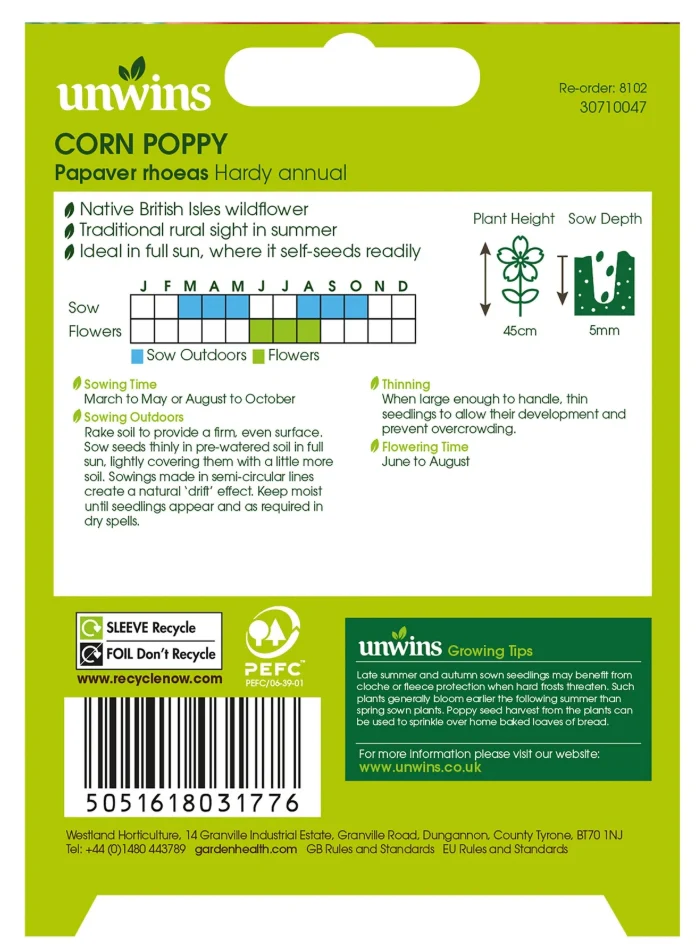 Nature's Haven Corn Poppy Seeds - Image 2
