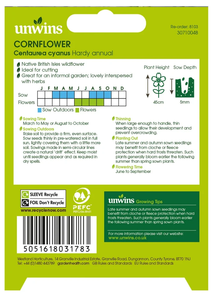 Nature's Haven Cornflower Seeds - Image 2