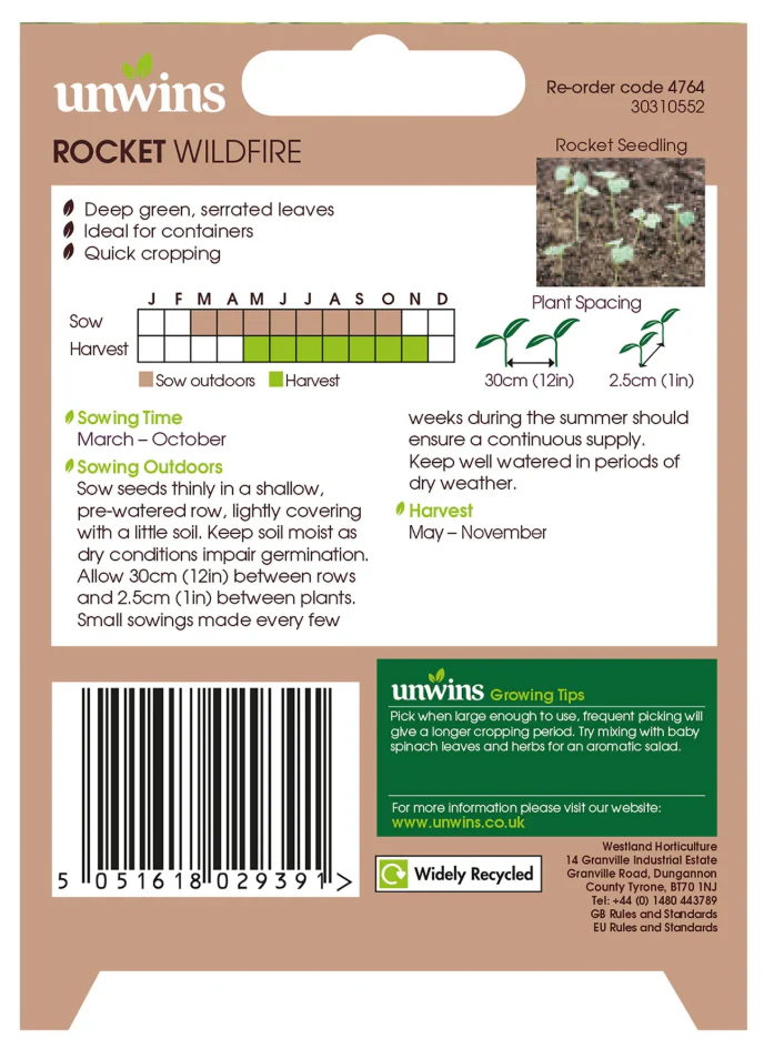 Unwins Rocket Wildfire Seeds - Image 2