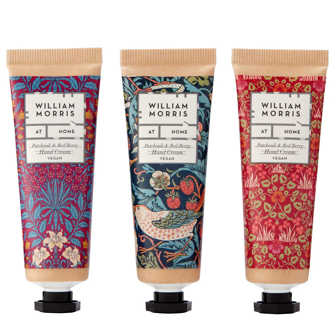 William Morris Strawberry Thief Patchouli & Red Berry Hand Cream Library - Image 3