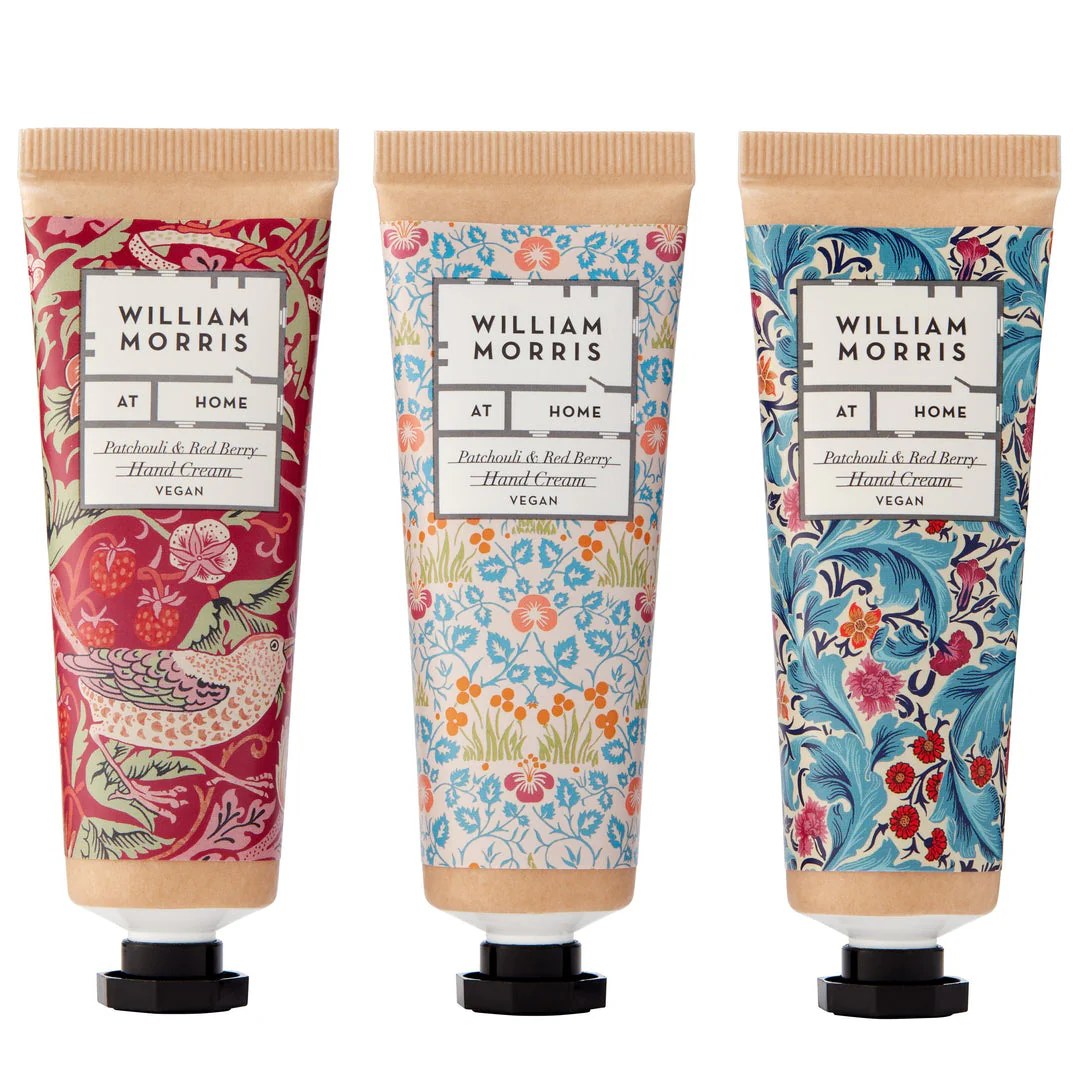 William Morris Strawberry Thief Patchouli & Red Berry Hand Cream Library - Image 4