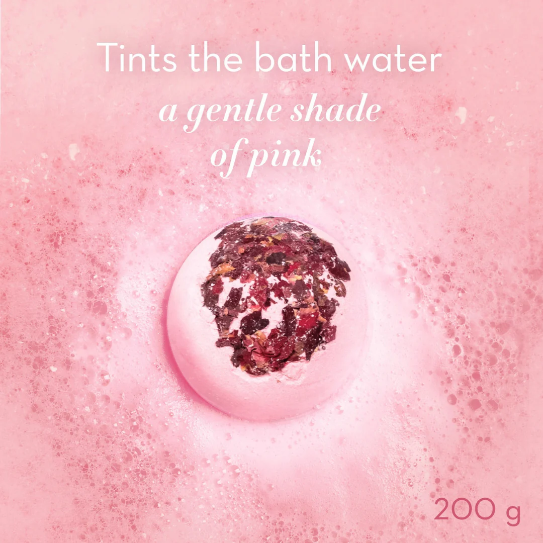 William Morris The Modern Homemaker Rose Petal Bath Bomb 200g - Image 2