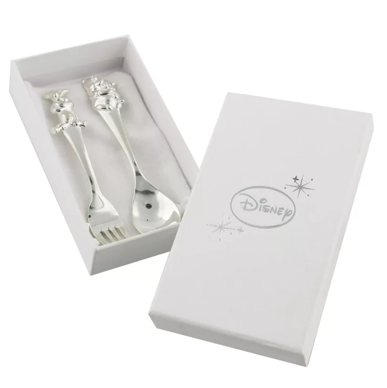 Disney Winnie the Pooh Silverplated Fork & Spoon Set - Image 2