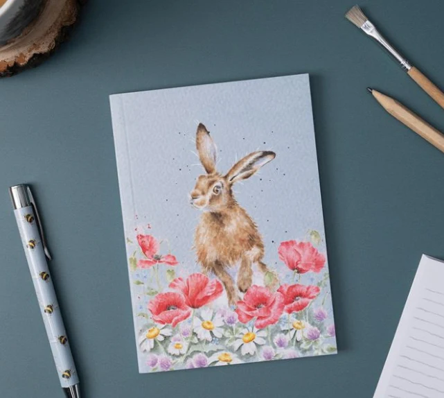 Wrendale 'Field of Flowers' Hare A6 Notebook - Image 2