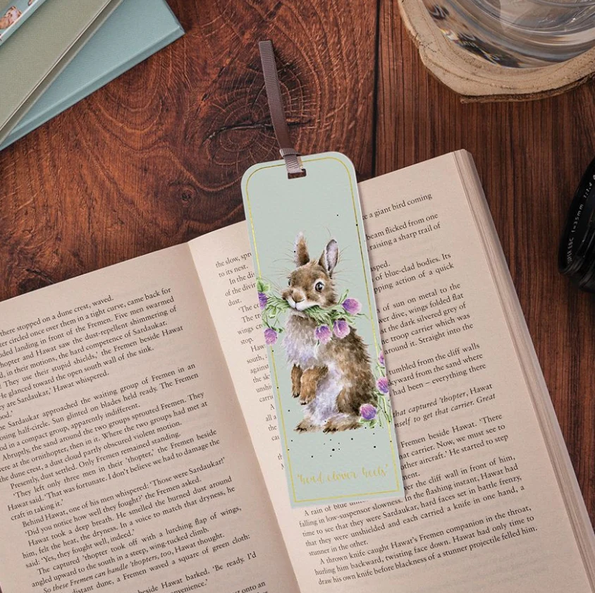 Wrendale 'Head Clover Heels' Rabbit Bookmark - Image 2