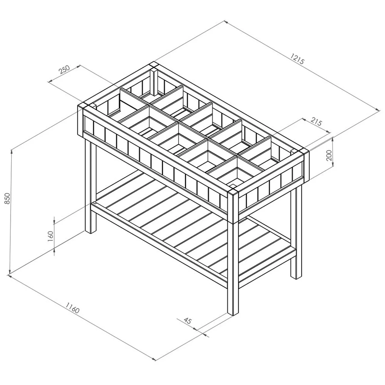 Zest 4 Leisure Raised Herb Planter - Image 2
