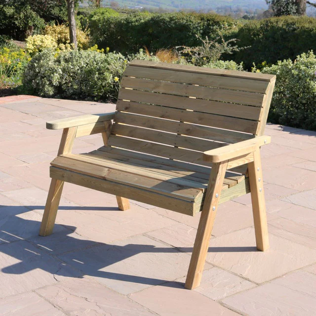 Zest Charlotte 2 Seater Garden Bench - Image 2