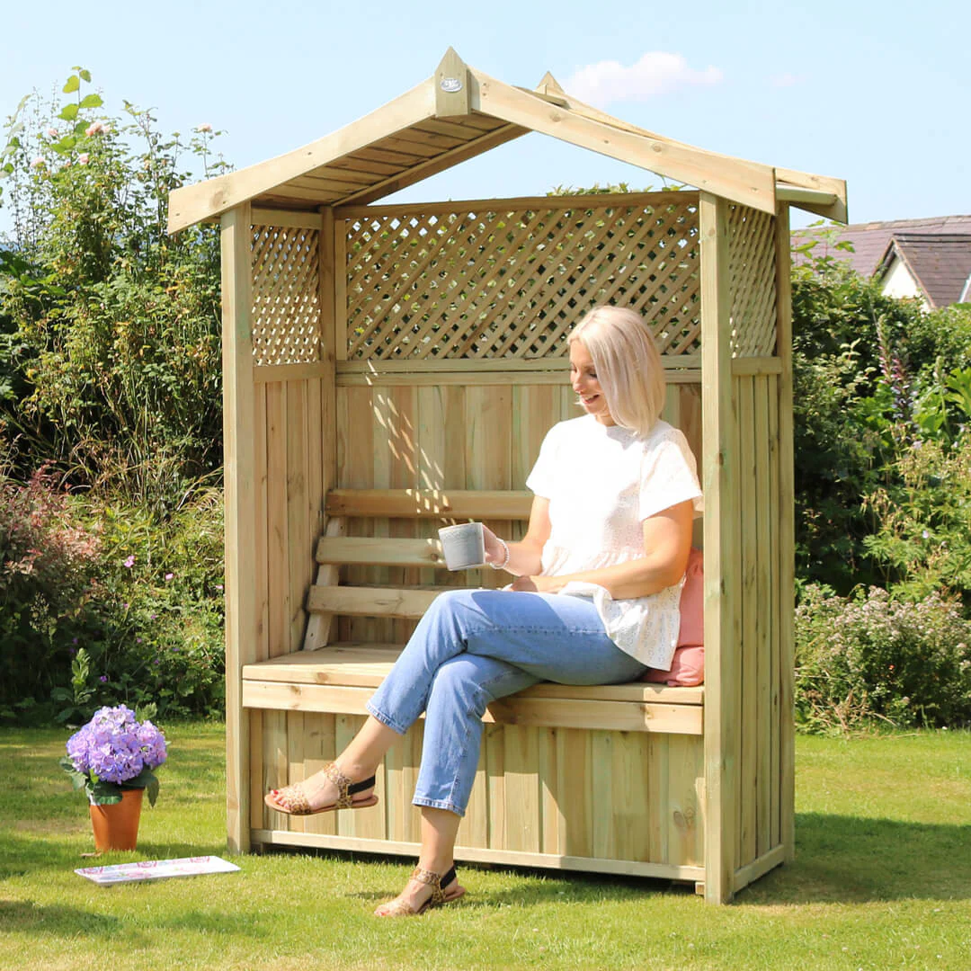 Zest Dorset Arbour with Storage Box - Image 3