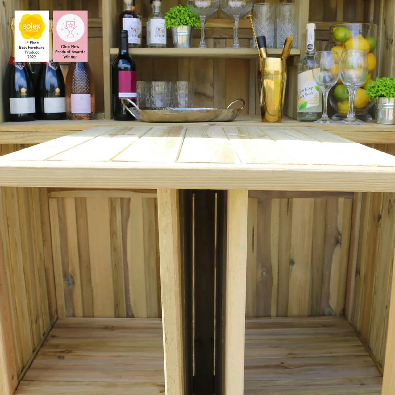 Zest 4 Leisure Garden Bar & 2 Stool Set - Image 3